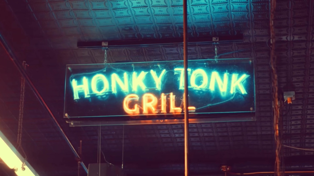 Honky Tonk Grill neon sign, Robert's Western World