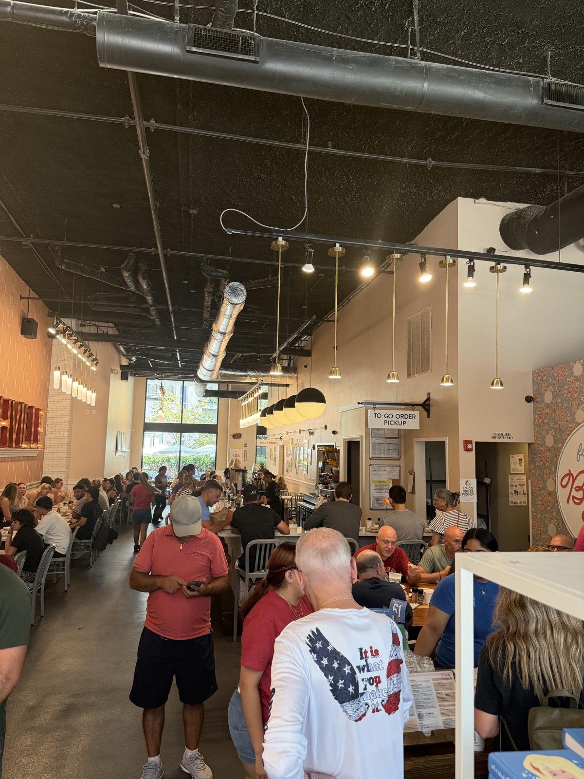 Inside Biscuit Love, packed dining room, Nashville