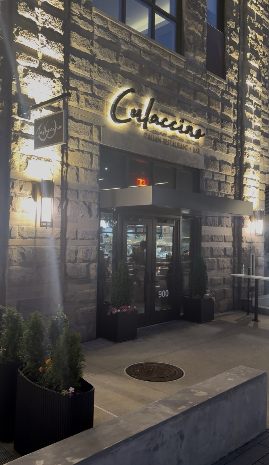 Culaccino storefront sign, Nashville Yards