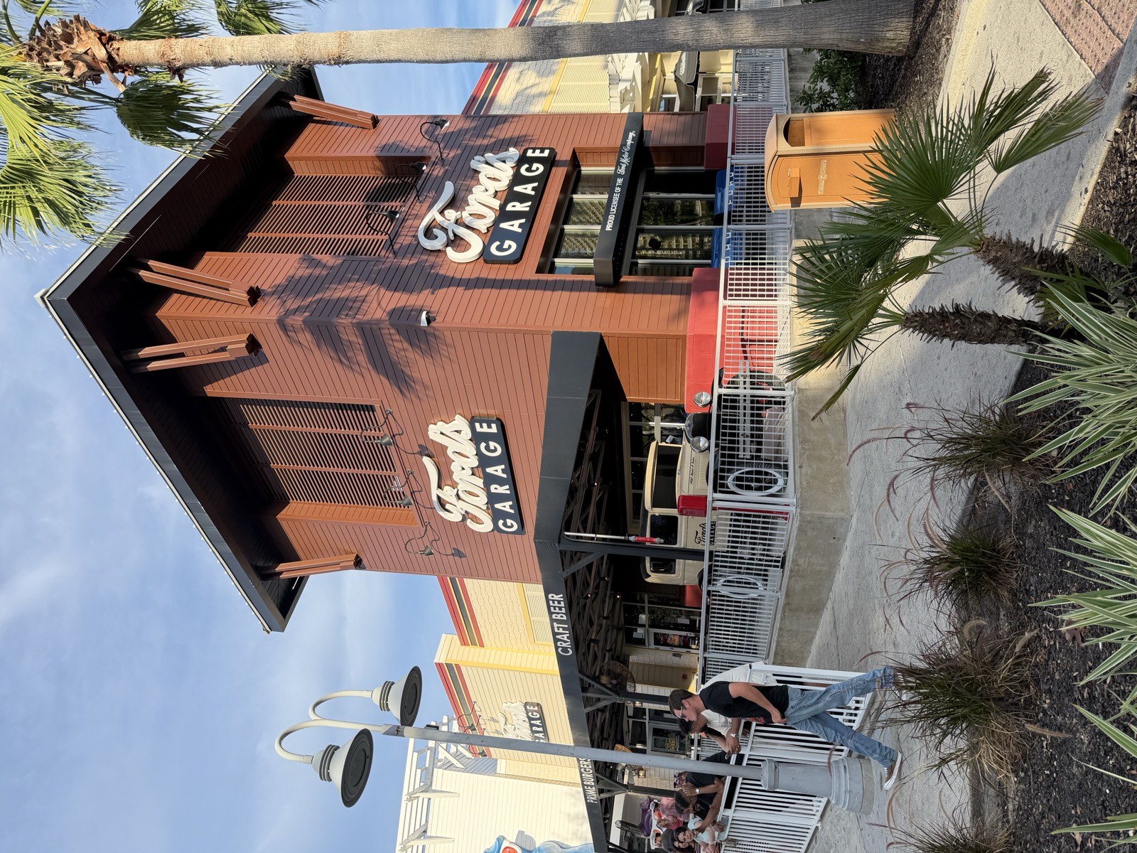 Ford's Garage exterior and patio at Pier Park, Panama City Beach