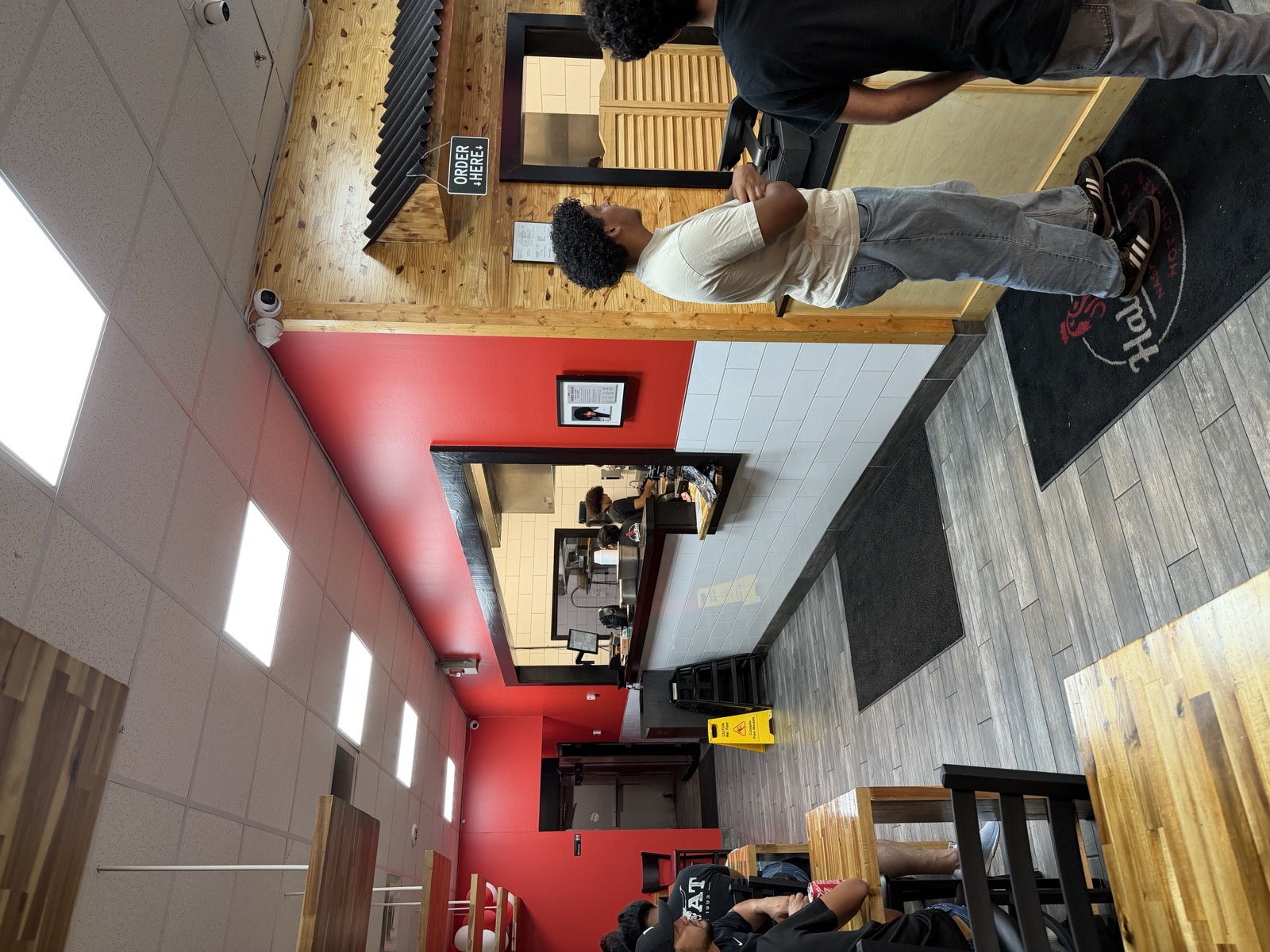 Halal Birdz counter and dining area, Nashville