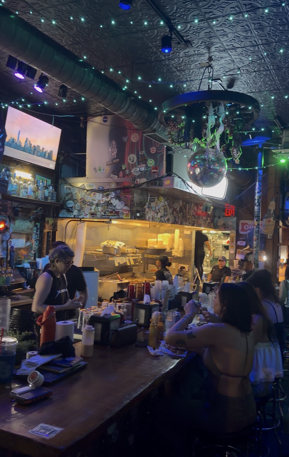 Inside Jack Brown's, bar and kitchen