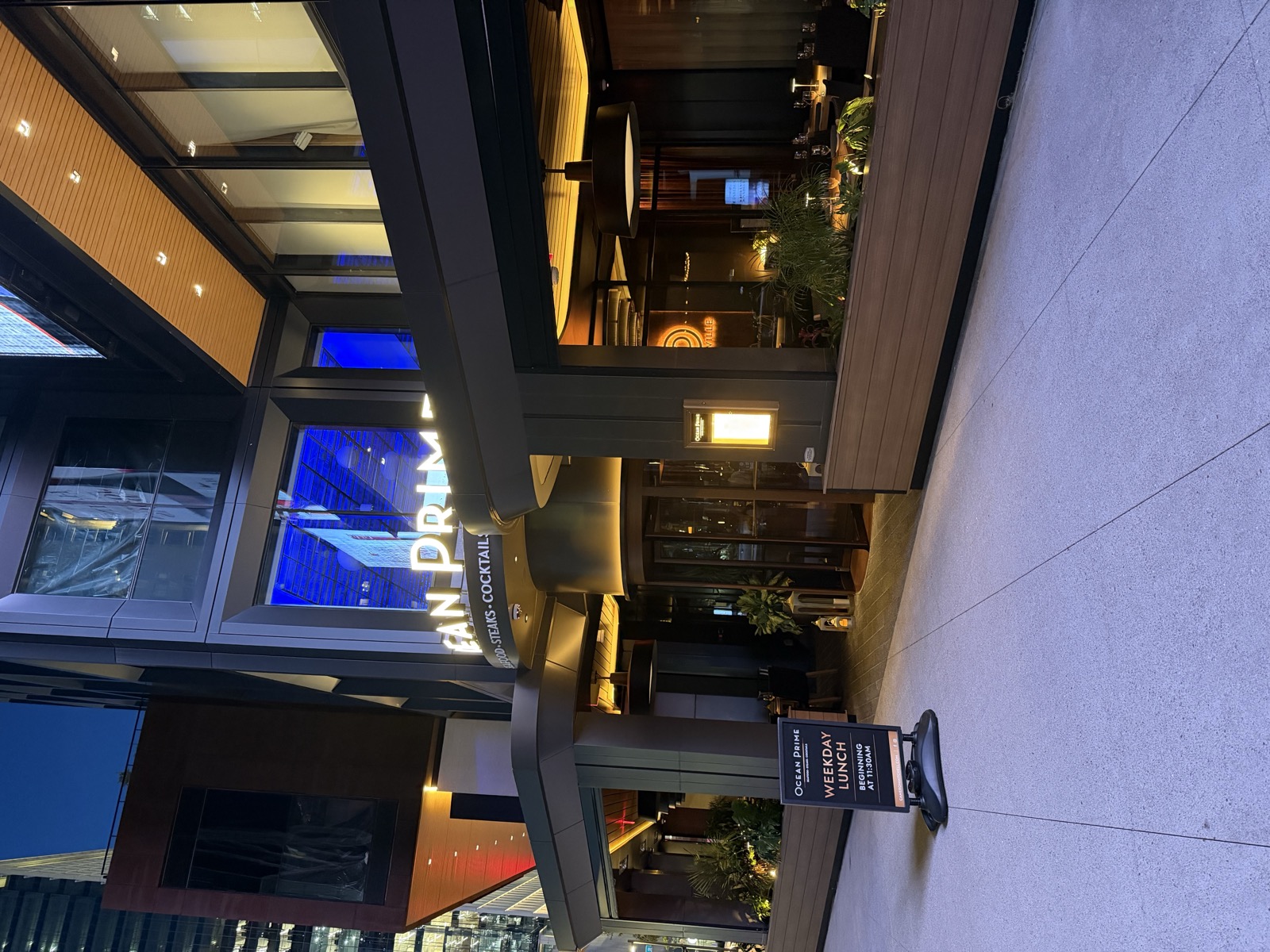 Ocean Prime entrance and patio, Nashville